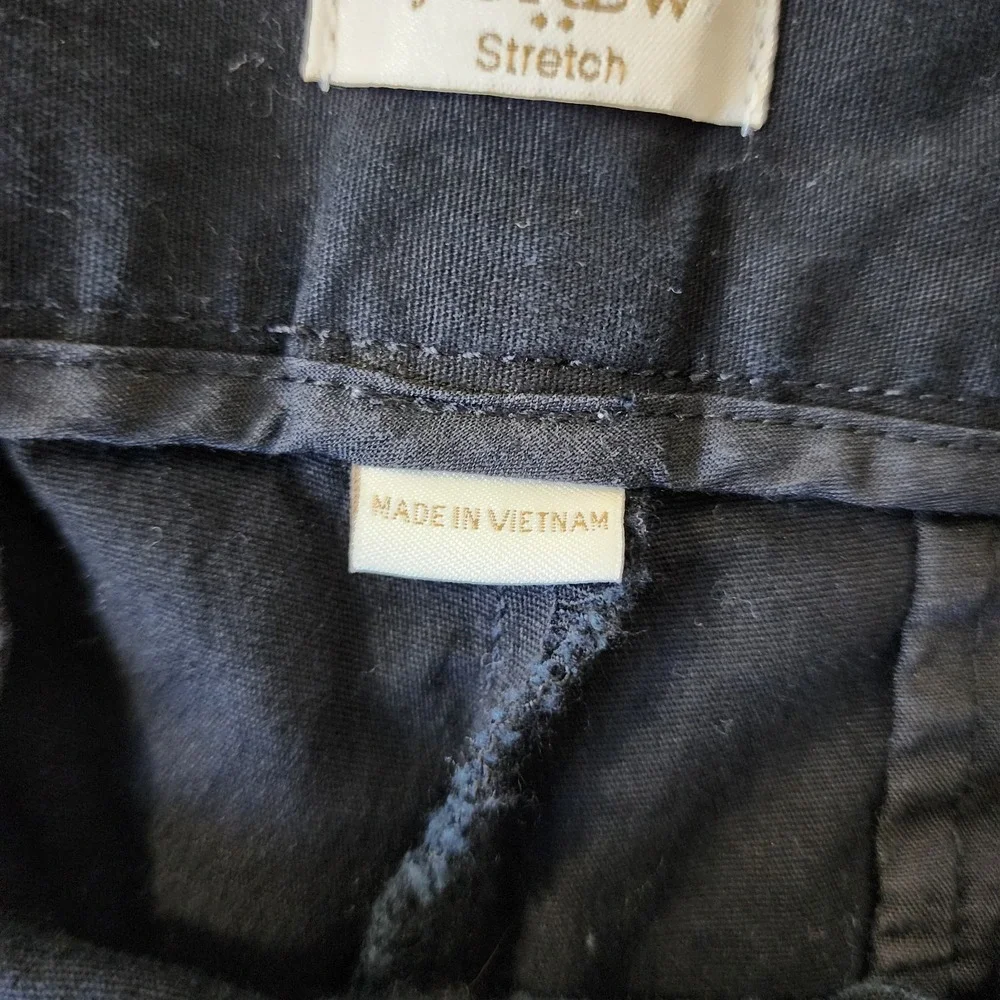 J Crew Women's‎ Shorts Black Frankie Stretch Size 6 Chino